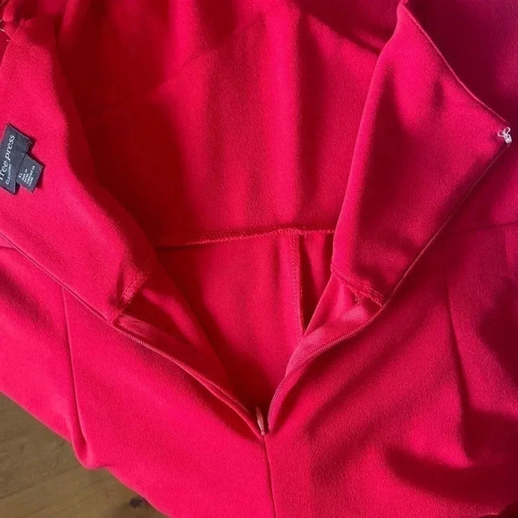 Free Press Women's Size XL Red Jumpsuit Crisscross Spaghetti Straps Wide Leg - Picture 14 of 14